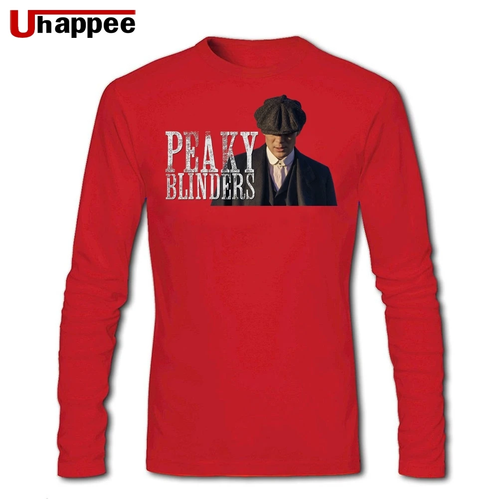 Для Мужчин's Peaky blinds пользовательские с длинным рукавом печати большой размер праймер Футболка стильная футболка для мужчин Лидер продаж