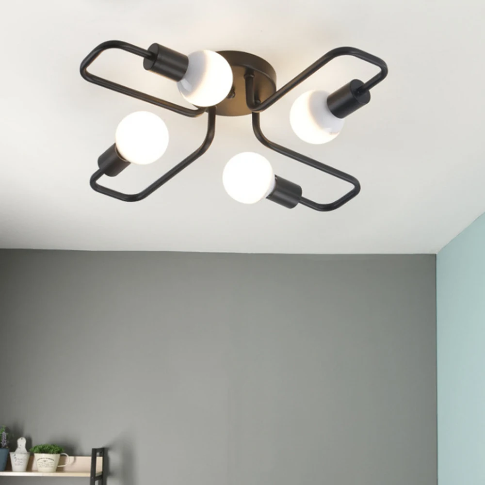 

ZS - 130 85 - 265V E27 4 Heads Modern Ceiling Light 12W LED Hardware Materials For Living Room Bedroom For Home