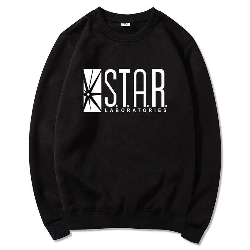 

STAR S.T.A.R.labs Jumper The Flash Gotham City Comic Books Black Hoodie Hoodies Sweatshirt Men 2019 Hooded Hoody S