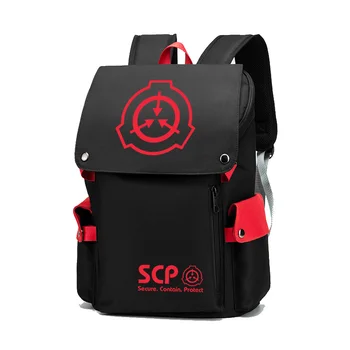 

SCP Cosplay Canvas Backpack Student School Shoulder Bag Laptop Travel Fashion Rucksack Gift Outdoor Casual Mochilas