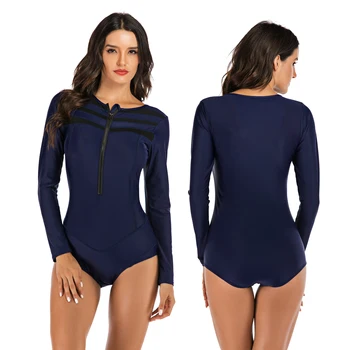

Swimwear Women Long Sleeve Swimsuit Rashguard Swimming Suit For Women Rash Guard Swimsuit Maillot De Bain Fille Surfing Windsurf