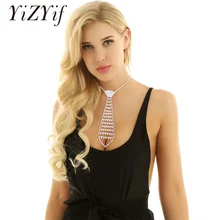 Женский Кристалл кисточки Стразы Подвеска "галстук-бабочка" ожерелье Блестящий Воротник Колье ювелирные аксессуары для банкета свадьбы выпускного вечера вечерние