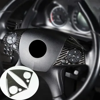 

Carbon Fiber Car Steering Wheel Buttons Decoration Frame Cover Trim For Mercedes Benz C Class W204 2007-2010 Interior Stickers