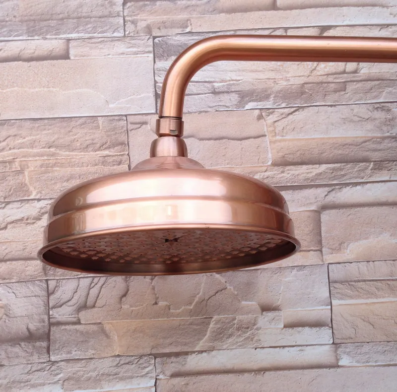 Extension-Pipe Shower-Head Bathroom-Accessory Rainfall Copper Antique Standard Round