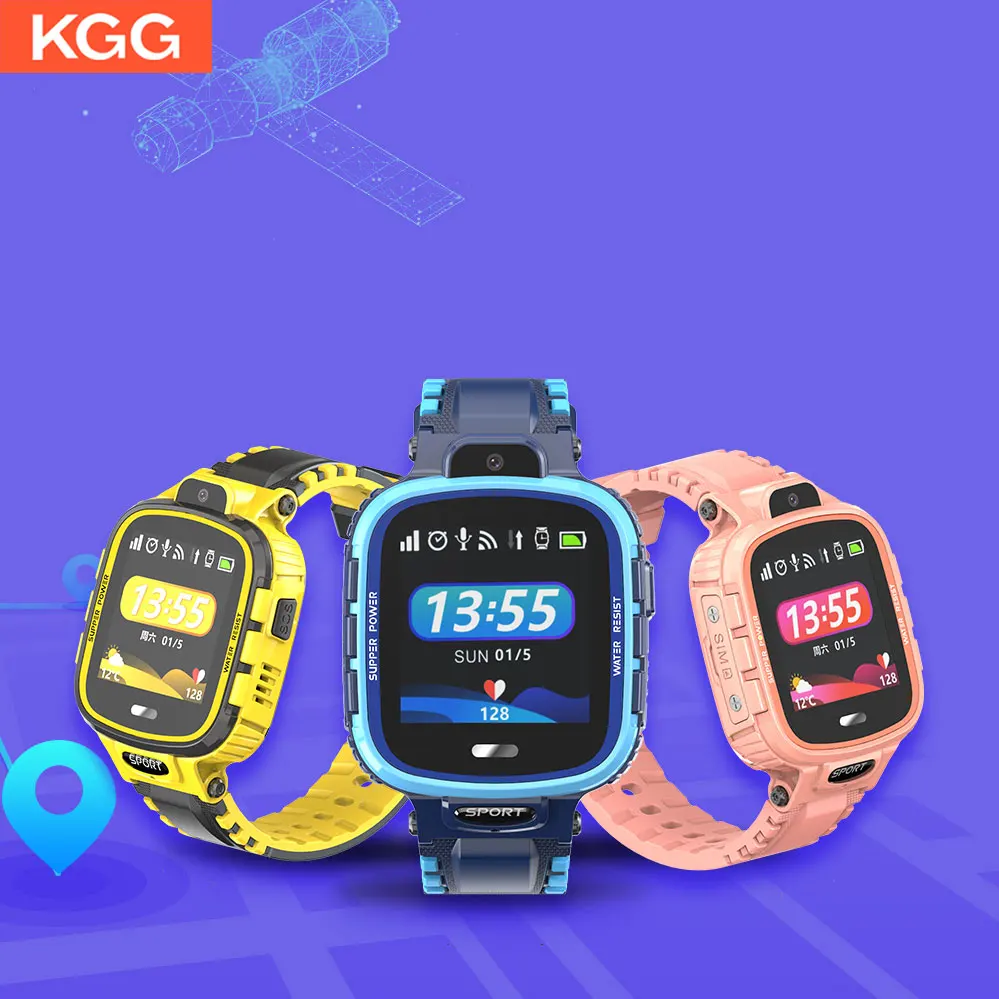 

IP67 Waterproof Kids Smart Watch SOS Monitoring Positioning GPS WIFI for Kids Tracker Phone Smart GPS Children Watch Long time