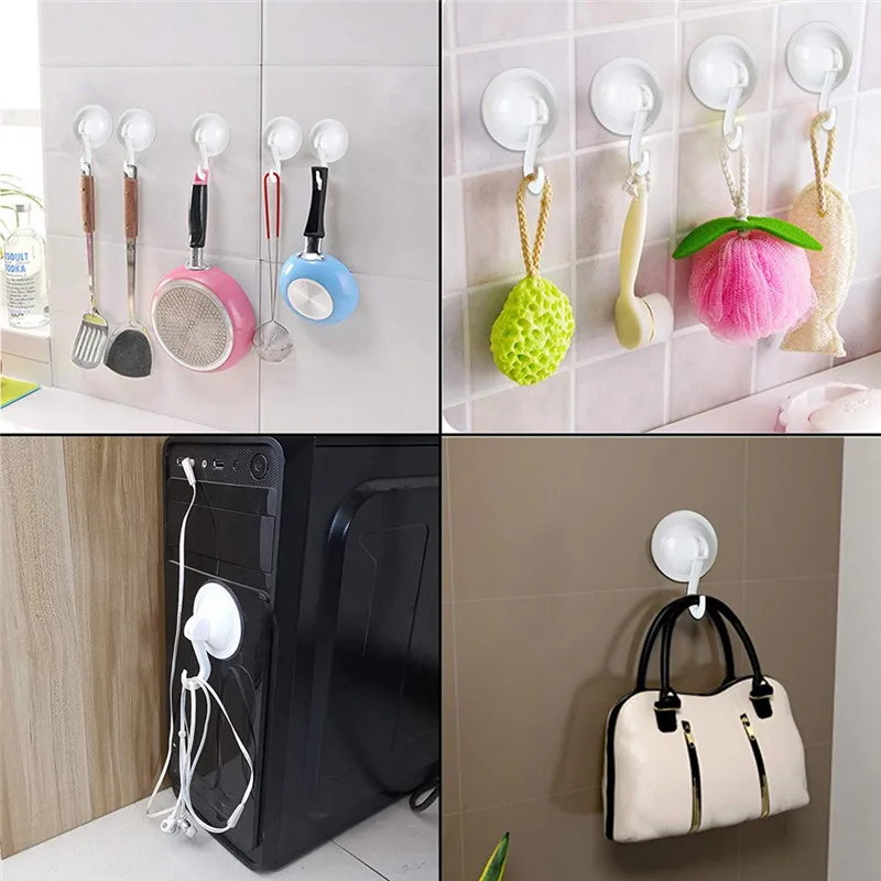 Suction Hooks Vacuum Sucker Hangers Removable Reusable Without Nails & Glue Diameter 70mm Vacuum Suction Cup Hooks 30DEC2501