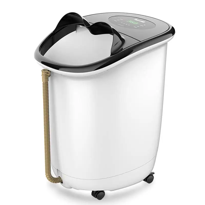 Foot bath barrel deep barrel foot bath official flagship store wash basin automatic hot Wu Hao with paragraph over the calf - Цвет: Old  farmer  1