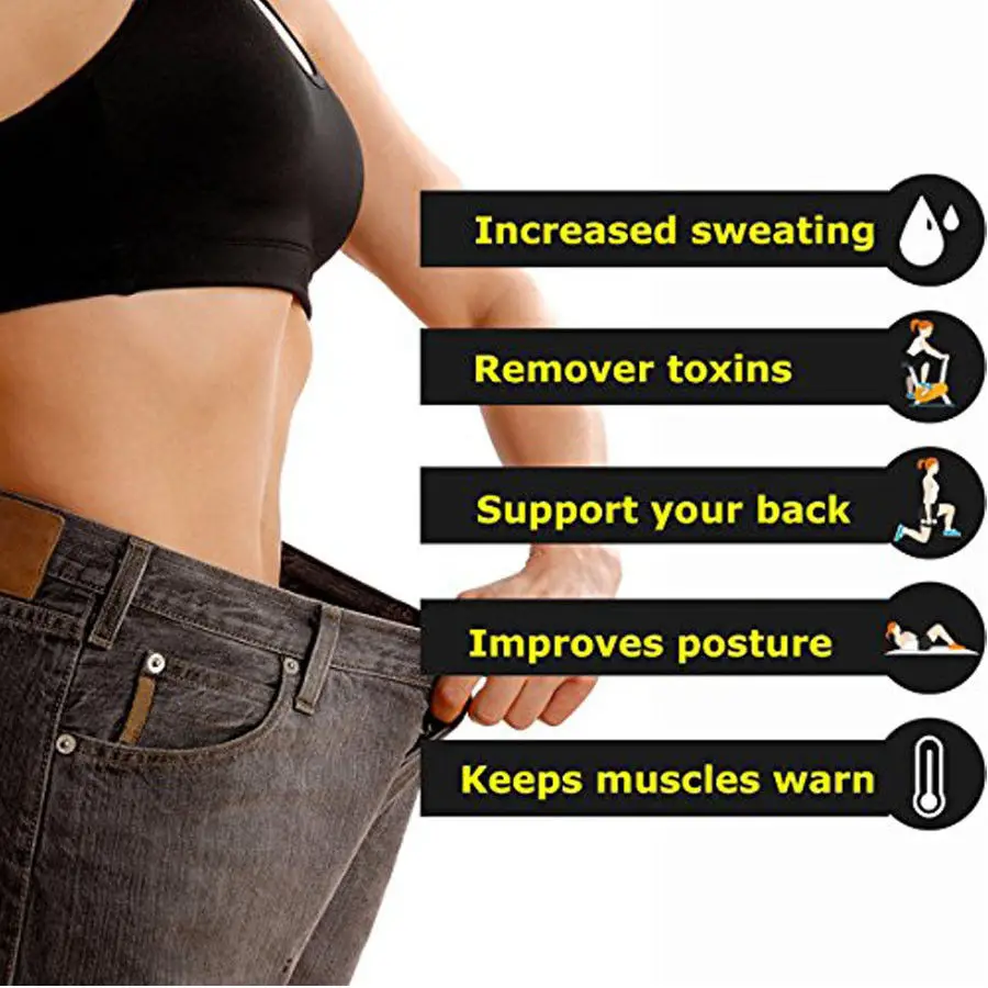 Sweat Shaper Slimming Belt Body Shape Adjustable Fitness Waist Trainer Corset Shapewear for Weight Loss M-3XL