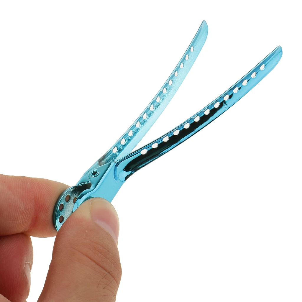 12 pcs Modish Alligator Hair Clips Salon Stylist Hairdressing Style Sectioning Grip Clamps Claw Beauty Tool