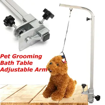 

Telescopic Stainless Steel Bracket Pet Grooming Table Hanger Leash Beauty Table Accessories