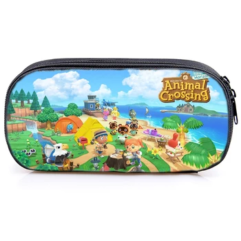 

Animal Crossing Pencil Case Cute Stationery Pencil Pouch Kawaii Zipper Pen Bag Cute Cartoon Pen Case School Office Supplies