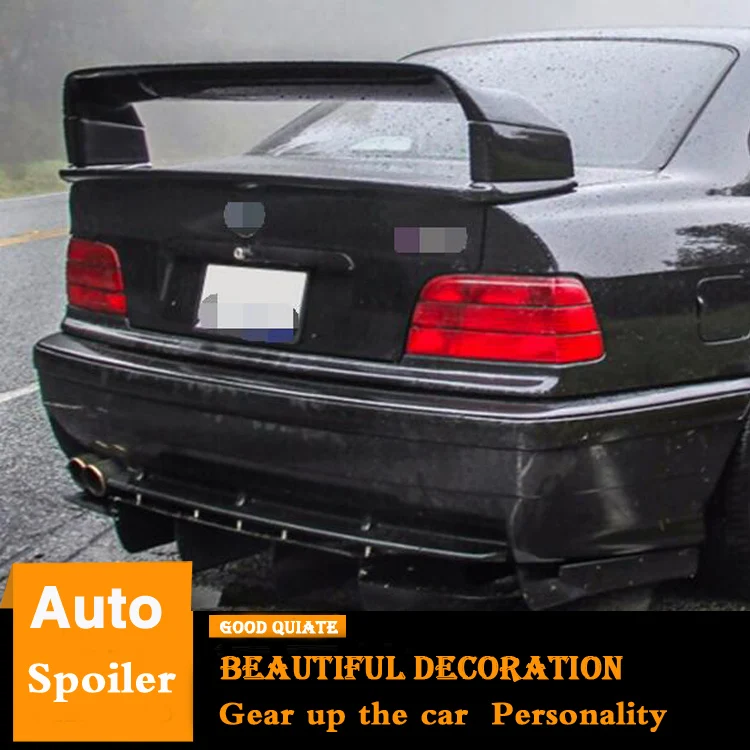 For BMW E36 M3 Spoiler 1990 1997 1998 2000 2001 2002 2003 High Quality ABS Material Car Rear Wing Trunk Decoration | Автомобили и