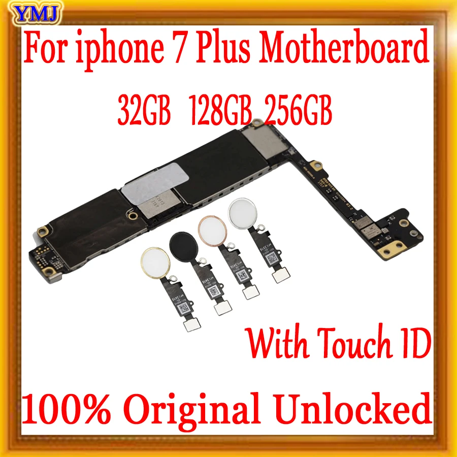 Оригинальная разблокированная материнская плата для iphone 7 plus с Touch ID/без ID 7P