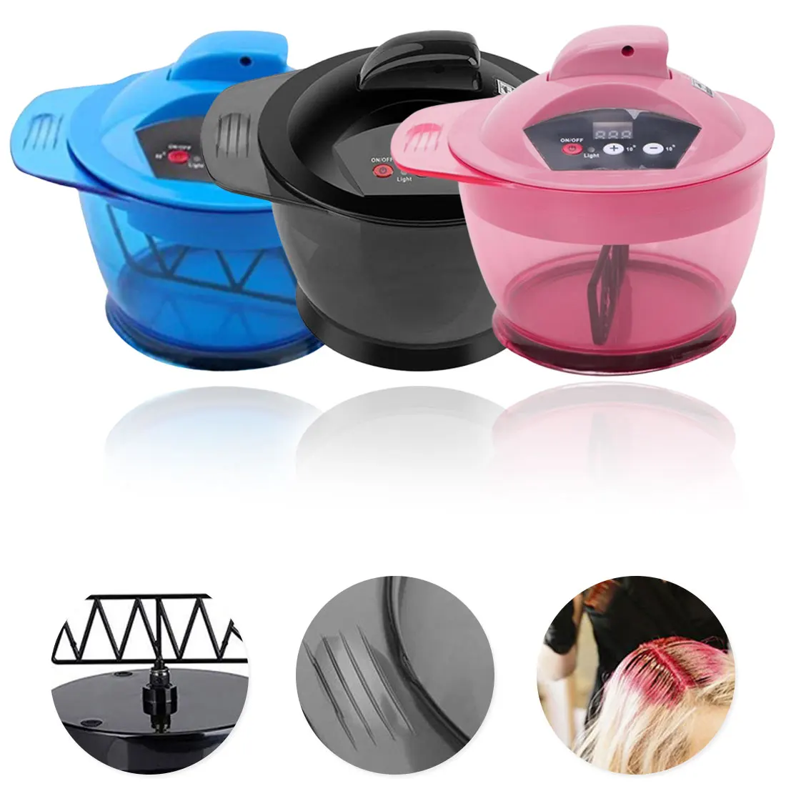 

1pcs Brushes for dyeing hair Professional Electric Hair Coloring Bowl Automatic Mixer For Hairs Color Mixing Salon Hot Sale