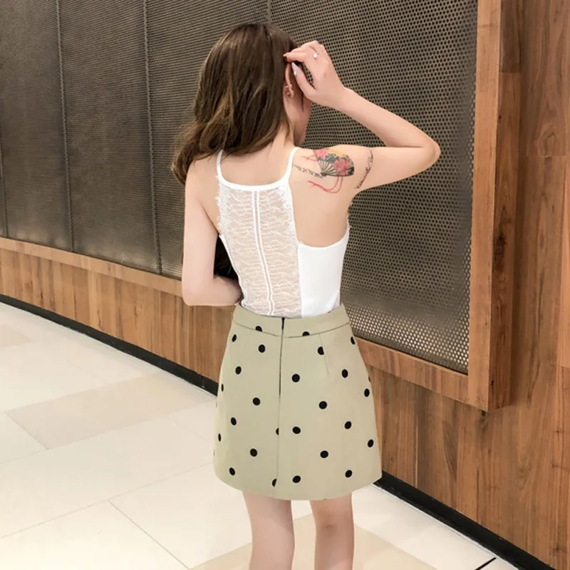 EFINNY Женская кружевная трикотажная рубашка Летняя Сексуальная V воротник Camisole тонкий с открытыми плечами майка