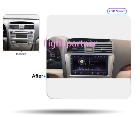 Discount android 9.0 car radio multimedia player For Toyota Camry 40 2007-2011 car dvd gps navigation system stereo 2.5D 4