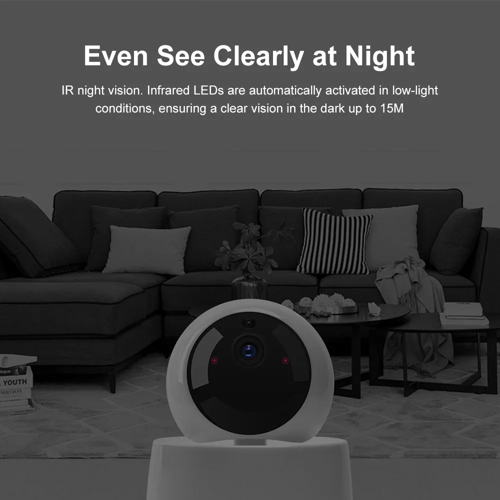 SONOFF GK 200MP2 B 1080P HD мини Wifi камера умная Беспроводная ip 360 IR ночное видение детский