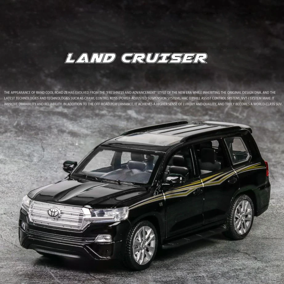 Горячая масштаб 1:32 колеса литой автомобиль toyotas orv LAND CRUISER 200 металлическая модель с светильник и звуком