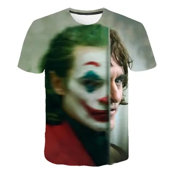 

New Hot Sale Clown T Shirt Men/women Joker Face 3D Printed Terror Fashion T-shirts Cool Character joker Harajuku Clothing