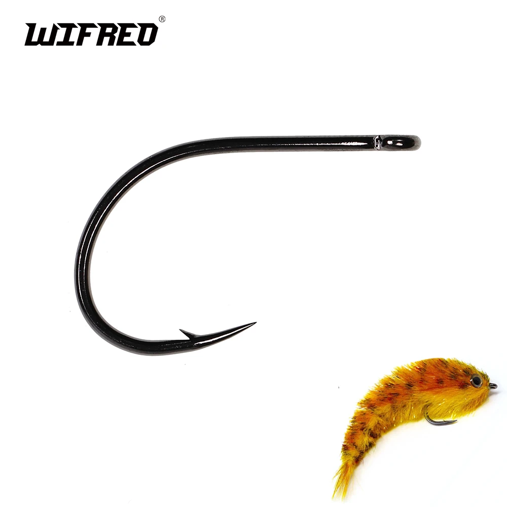 30pcs Carbon Steel Fishing Hooks 1X Short shank Streamer Hook Fly Tying