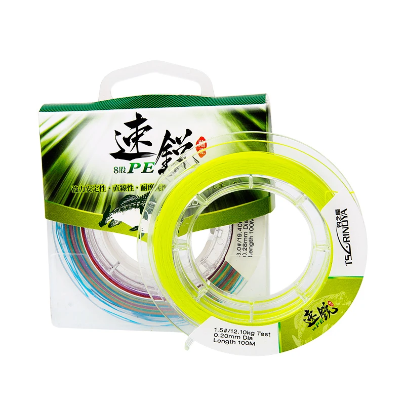 

Tsurinoya Fishing Line 8 Weaves Super Strong 100% PE 100M Braid Braided Wire Floating Line