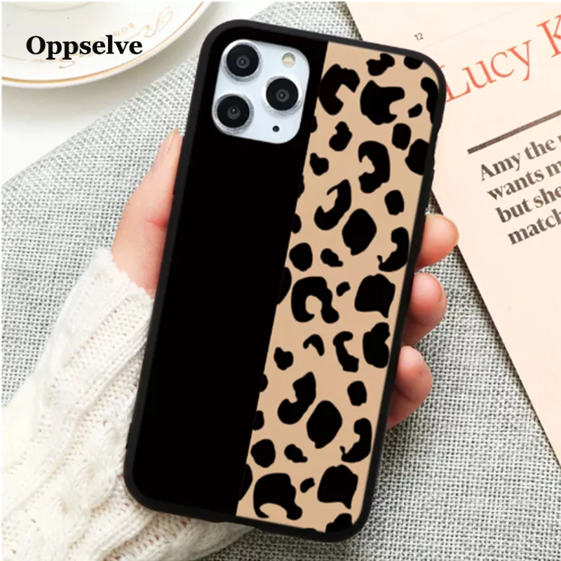 Oppselve Leopard Print Phone Case Cover For iPhone 12 11 Pro Max XS X R 8 7 6S Plus Luxury Soft Back Cases Colorful Fashion Capa | Мобильные