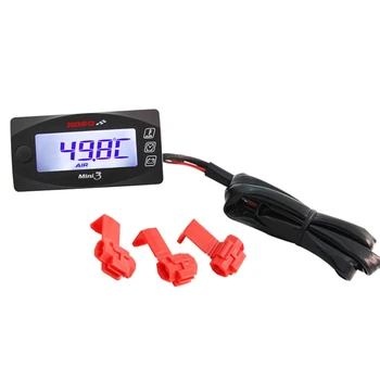 

SMOK Universal Motorcycle Multi-Function Mini 3 Digital Air Temperature Thermometer Time Voltmeter KOSO Water Meter Gauge