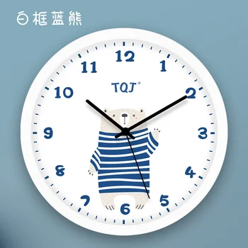 

Mute Study Wall Clock Cartoon Clock for Child Orologio Da Parete Home Decor Living Room Vogue Minimalist Lovely L
