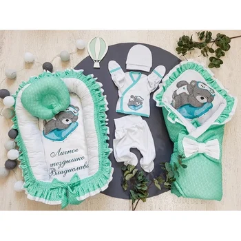 

Комплект на выписку 7-ми предметный ЛЕТО Комплекты на выписку и для прогулок 0-6 мес