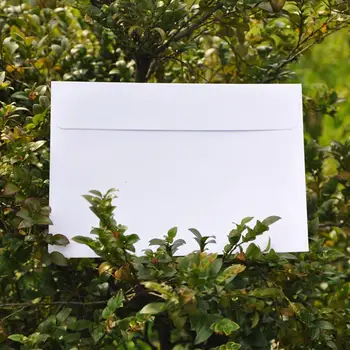 

50pcs Classical White Blank Creative Paper Envelopes Self-Adhesive Envelope Gift DIY Decorative Envelope School Office Supplies
