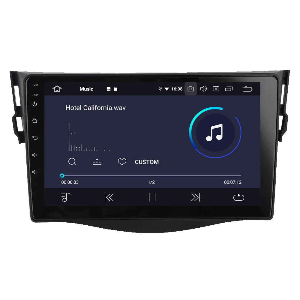 Flash Deal RoverOne For Toyota RAV4 2009-2012 Android 9.0 Autoradio Car Multimedia Player Bluetooth Radio GPS Navigation Head Unit NO DVD 9