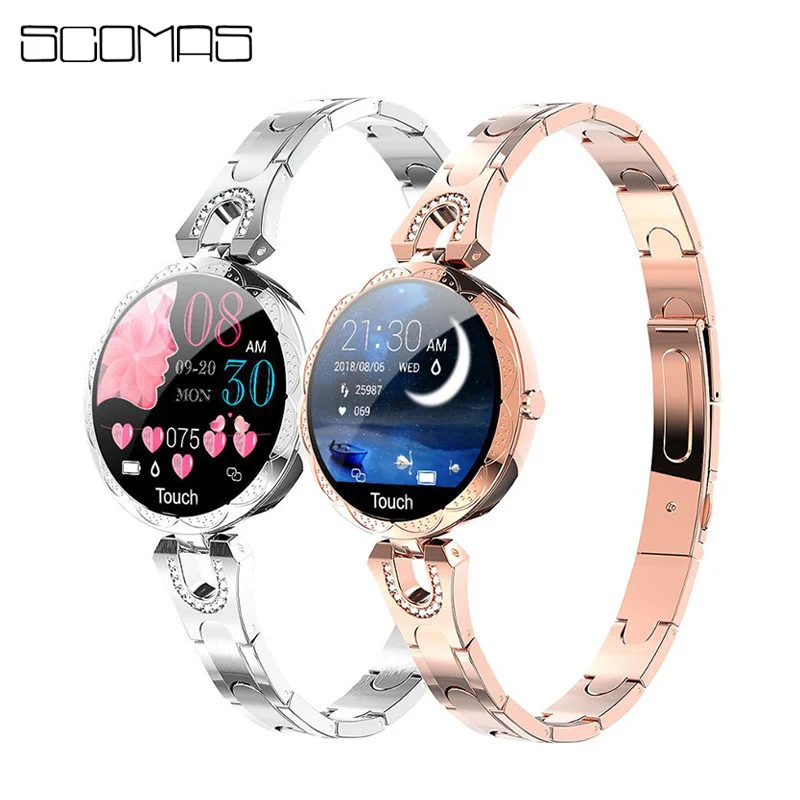 

SCOMAS Sports IP67 Smart Watch fitness bracelet activity tracker heart rate monitor blood pressure for ios Android apple iPhone