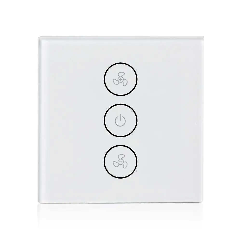 Teekar TS30 WiFi, умный потолочный вентилятор, настенный, стандарт ЕС, приложение Tuya, дистанционное управление, различные скорости, прерыватель, работает для Alexa Google Home