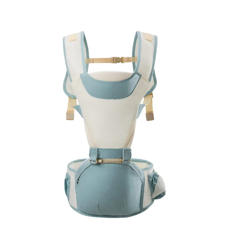 Blue Ergonomic Back Baby Suit Bag Cotton Weight 24kg Baby Baby Kangaroo Travel Strap Winding Baby Kangaroo Strap 0-36 Months 906 - Цвет: Blue