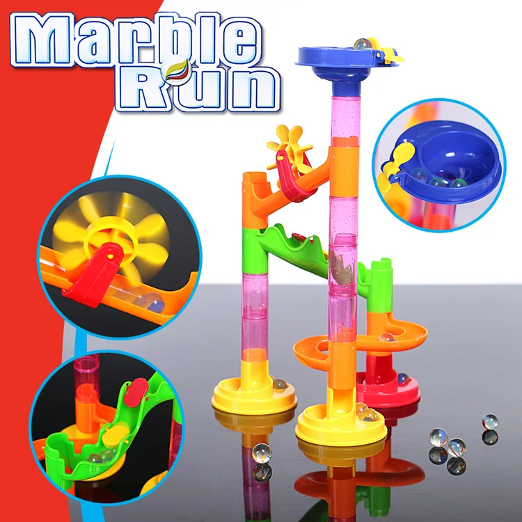 

29PCS DIY Marble Run Race Set Railway Building Construction Building Blocks for Children 3D Labyrinth Ball Maze Track Kids Toys
