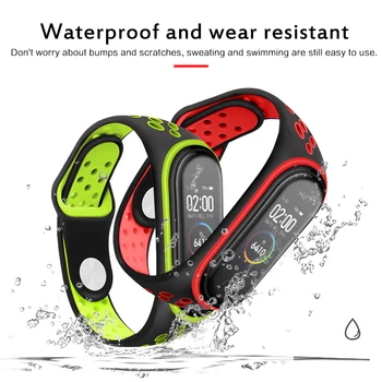 

Multi-colored Sport Strap watch Silicone wrist strap Band For Xiaomi Mi Band 3/4 Smart Bracelet Accessories