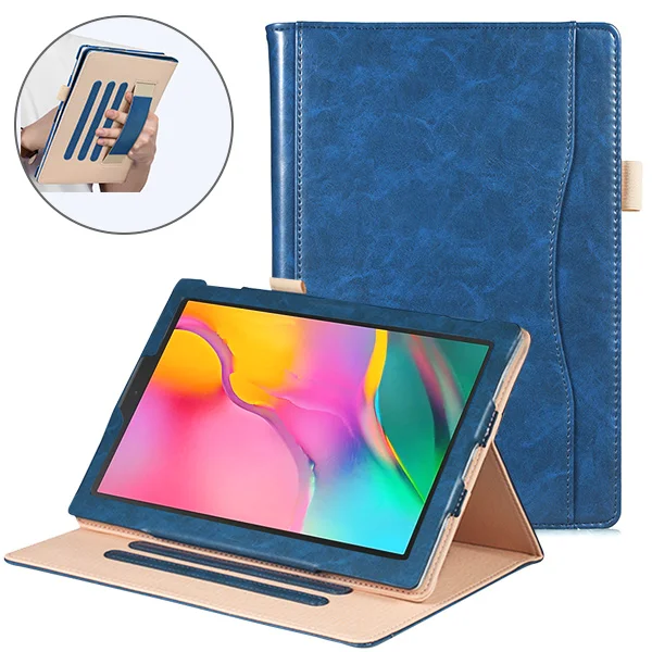 Роскошный чехол из искусственной кожи чехол для samsung Galaxy Tab A 8,0 SM-T295 T290 T297 чехол для планшета с держателем на руку Магнитный чехол - Цвет: SMT290 FMQC DBU