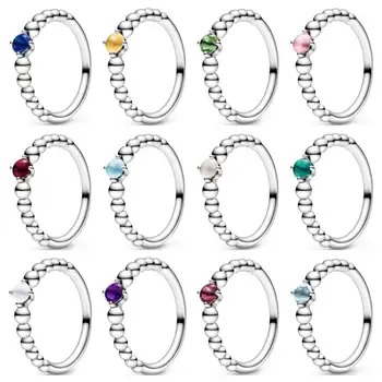 

High Quality Original 925 Sterling Silver Ring VALENTINE 'S 2020 MY TRUE COLOURS BIRTHSTONE COLLECTION Each Month of The Year