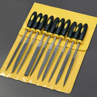 Manufacturers Direct Selling gang cuo dao Tool Kit Woodworking Grinding Tools Needle File Triangular Semicircle Mini Plastic