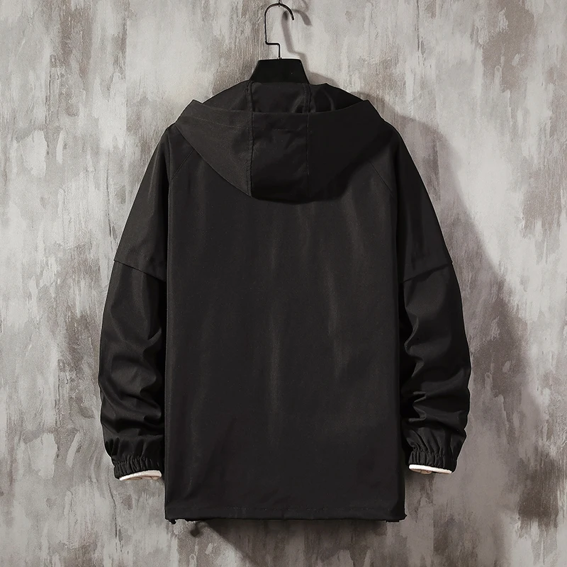 Men Jackets And Coats Loose Streetwear Casual Outwear Coats Hip Hop Men's Windbreaker Overcoat