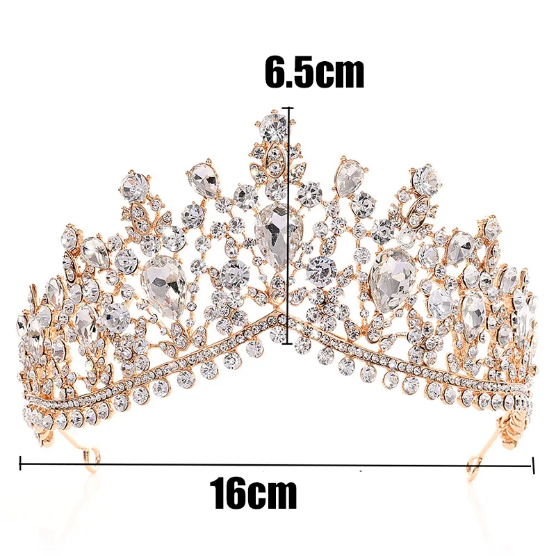 Украшение для волос, свадебные украшения для невесты, Хрустальная повязка на голову для невесты, диадема тиары для девочек, украшение корона принцессы
