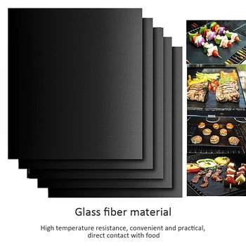 

1PCS Non-stick BBQ Grill Mat Home Barbecue Outdoor Baking Pad Reusable Cooking Plate For Party Tools Home BBQ Accessories Hot