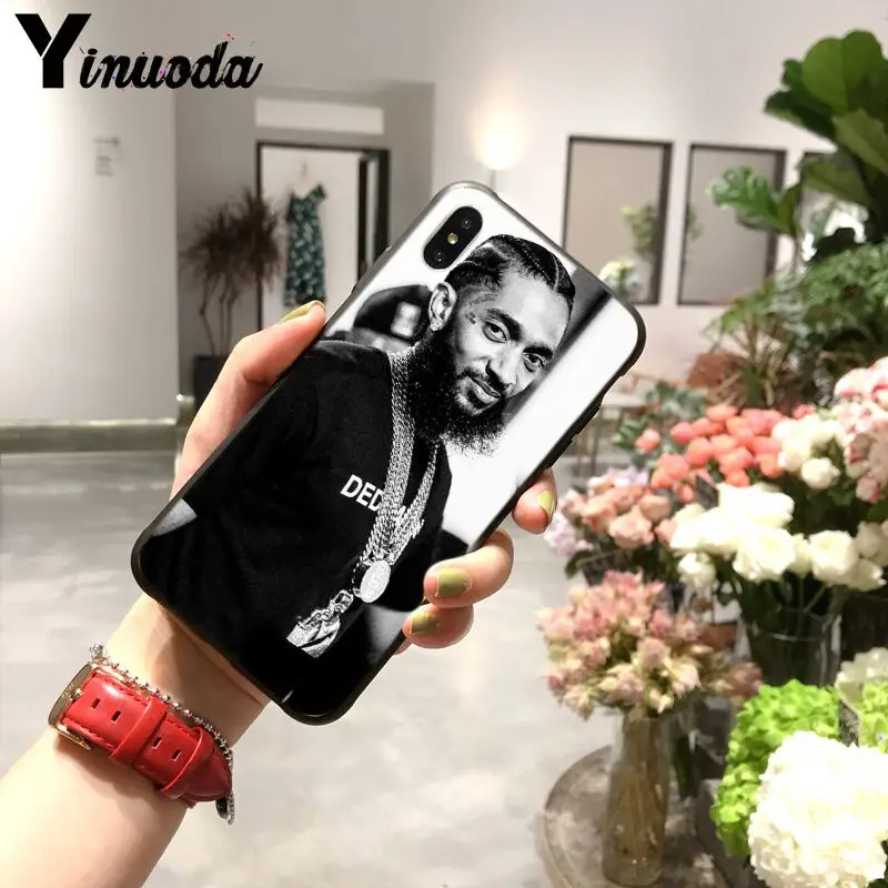 Yinuoda Рэппер Nipsey Hussle Coque Shell чехол для телефона Apple iPhone 8 7 6S Plus X XS MAX 5 5S SE XR 11pro max мобильный чехол - Цвет: A10