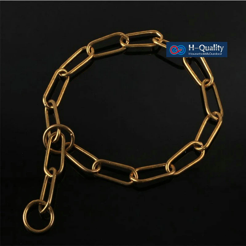 Hq Bd01 Classic Show Quality Strong Solid Brass Dog Chain Leash Dog