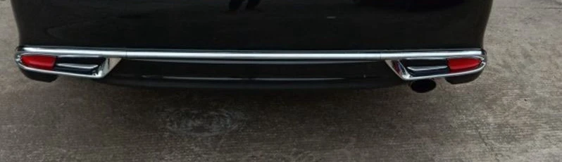 Автомобильный задний бампер протектор для Toyota Camry 2013 задние бамперы рассеиватель для губ декоративная противоскользящая накладка бампер крышка - Цвет: Look Picture
