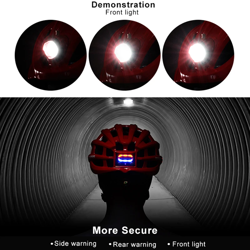 ROCKBROS велосипедный шлем светодиодный велосипедный шлем с подсветкой USB перезаряжаемая фара велосипедные шлемы для мужчин и женщин Защитная лампа велосипедные шлемы