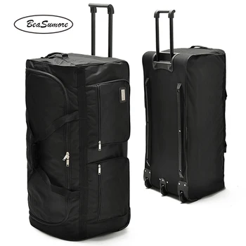 

BeaSumore 32/40 inch Large Capacity Travel Bag Men Multifunction Rolling Luggage Trolley Suitcases Wheel