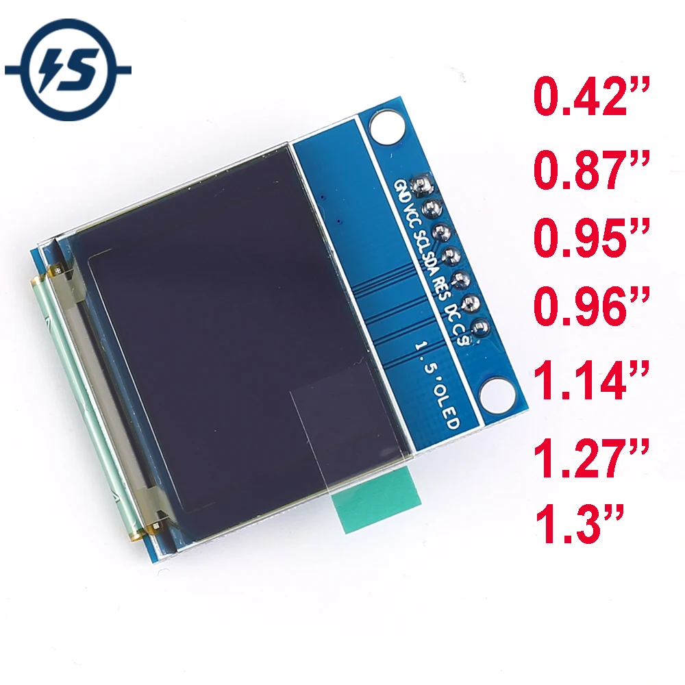 Модуль ЖК дисплея TFT OLED SPI RGB SSD1306 SSD1351 SSD1331 ST7789 драйвер 0 42 &quot0 87&quot 95 96&quot 1 14 &quot1 27&quot