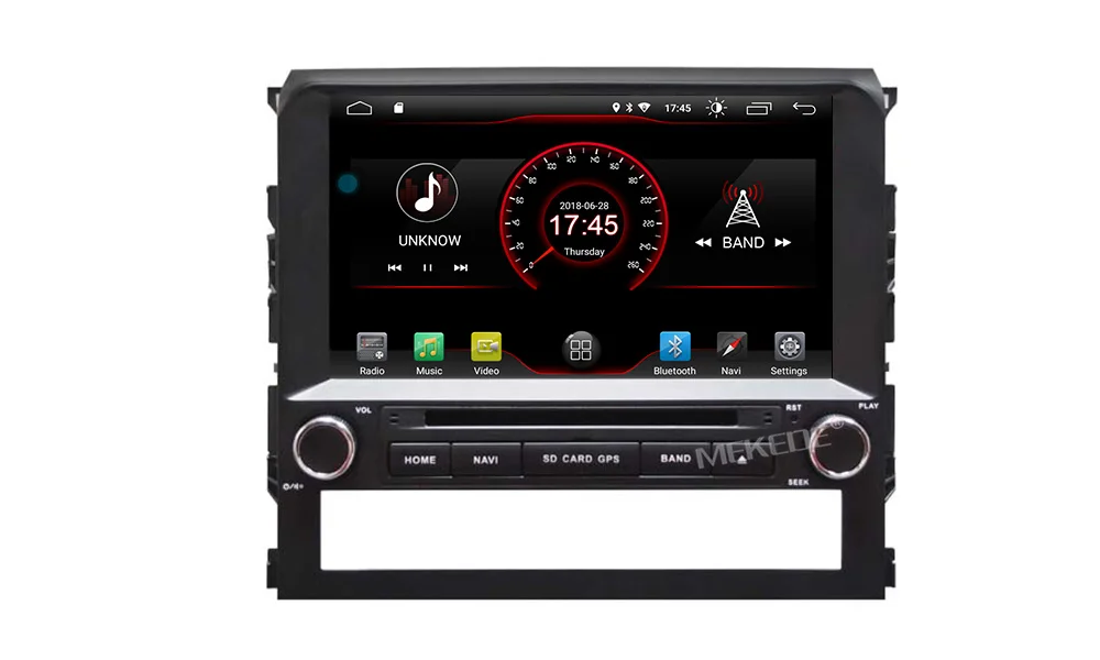 MEKEDE Автомобильный мультимедийный плеер Android 9,0 Автомобильный gps Радио Стерео подходит для TOYOTA LAND CRUISER LC200 DVD головное устройство BT wifi