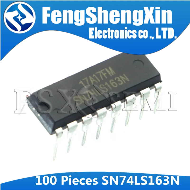 100 шт./лот SN74LS163N SN74LS163AN SN74LS163 74LS163 HD74LS163P DIP-16 BCD десятилетние Счетчики/4-битные